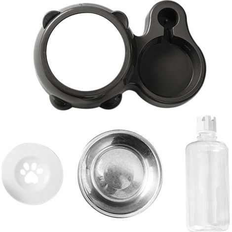 Wassernapf-Set für Haustiere, Futter- und Wasserspender, Katzen- und Hundespender, rutschfeste Katzennäpfe, kleine Haustiere