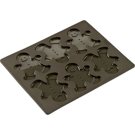 Molde Flexiform Lurch para galletas de jengibre con forma de hombrecito, 24 x 30 cm. (1/5)