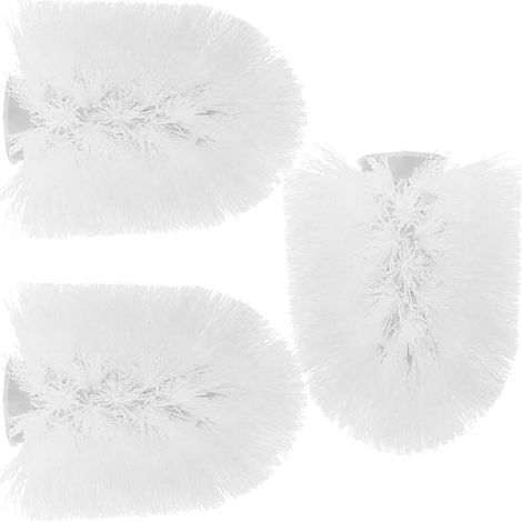 3 brosses WC, 3 têtes, blanc, pour céramique et entretien WC (1/5)