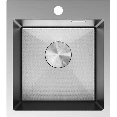 Mexen Solix lavello in acciaio a 1 vasca 400 x 450 mm, inox HC - 6401401000-01HC (1/5)