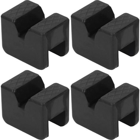 Jack Pad - Rubber Jack Adapter - For Car Lift Support - Fits 3-5 Ton Floor Jacks - 50 x 63 x 44 mm - Black - 4 pcs (1/5)