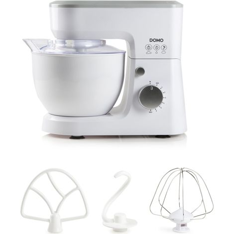 Robot de cuisine – Inclus fouet, crochet pétrisseur et batteur plat – Bol 4 L – 600 W (1/5)