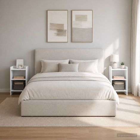 vidaXL Bedside Tables 2 pcs White 40 x 30 x 60 cm Engineered Wood (1/5)