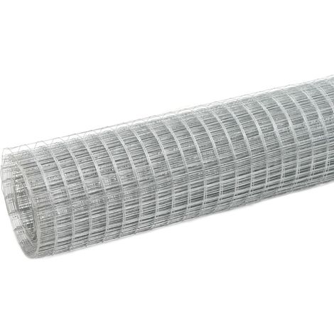 Maison Exclusive - Drahtzaun Verzinkter Stahl 25x1,5 m Silbern