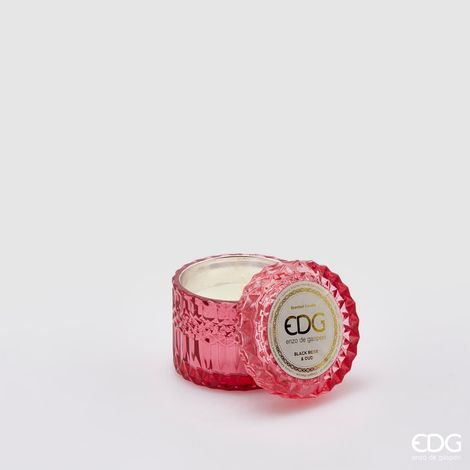 EDG Candela Crystal New Black Rose  H 8,5 D 9