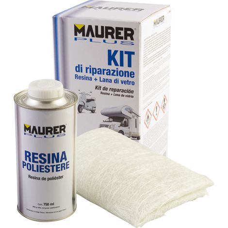 VETRORESINA LIQUIDA 750gr IN KIT - RESINA POLIESTERE CON CATALIZZATORE