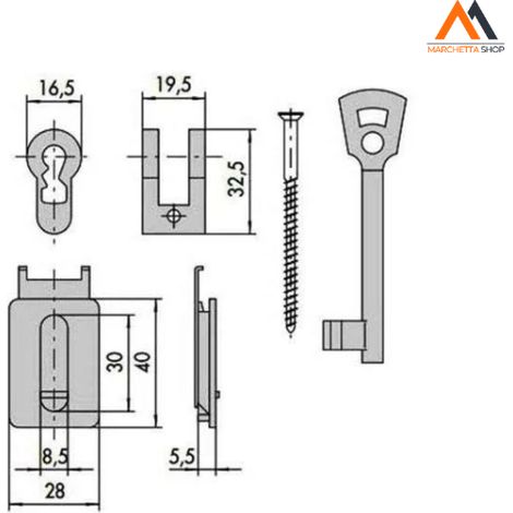 Adaptateur chiffré pour coupe-feu n° 10