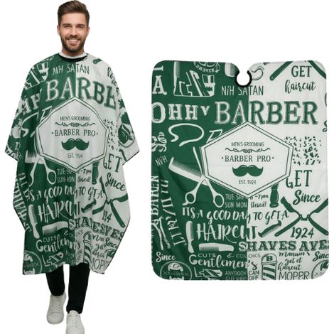 Capa de barbero para una peluquería grande. (1/5)