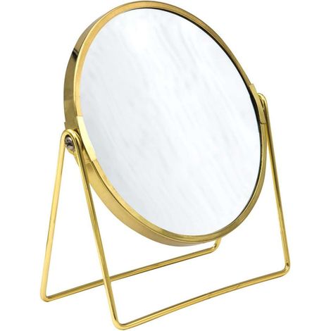 Sapho Ridder Specchi - Specchietto cosmetico da appoggio, color oro 03009024 (1/2)
