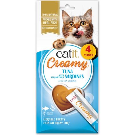 Snacks cremosos para gatos Catit Creamy – 4 Tubos