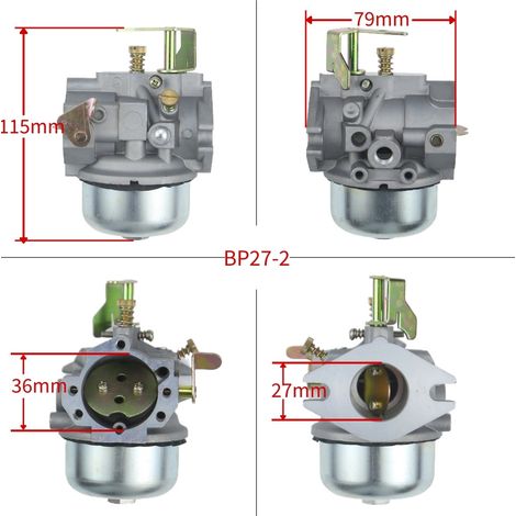 Modèles à succès compatibles avec les carburateurs Kohler K321, K241, 14HP et 16HP BP27. (1/4)
