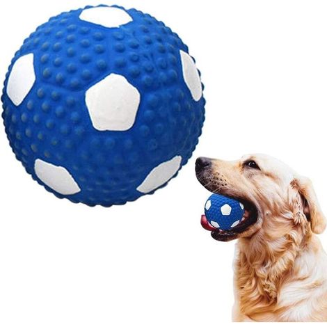Tenue de football résistante pour chien, jouet à mâcher et à rapporter, accessoire de jeu interactif. (1/4)