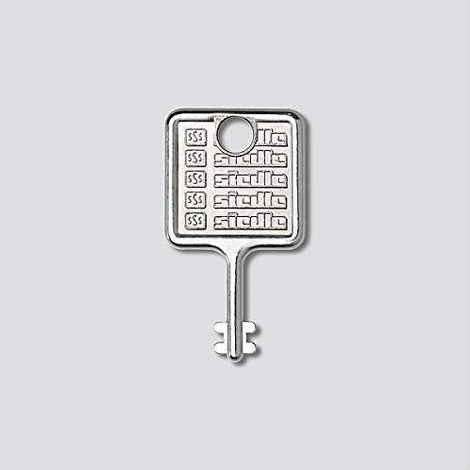 SIEDLE 210007019 SIED CLÉ POUR MR 511/512/513/514/524-. ACIER INOXYDABLE. 210007019-00