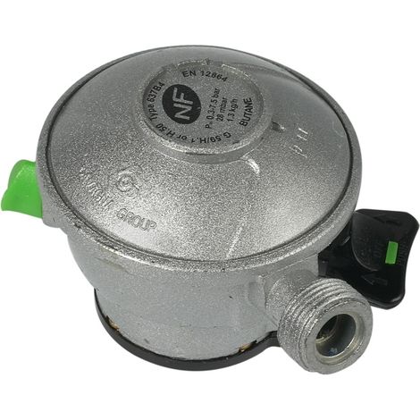 Regulador de gas butano 5 de acero inoxidable, Al.6,5 cm GAZINOX GAZINOX
