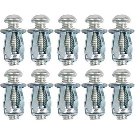 Chevilles Creuses - M4 - Longueur 25 mm - Pour Plaques 0 À 5 mm - Lot De 10 (1/4)