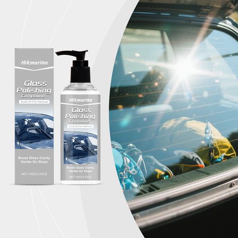 Autoglas-Pflegecreme – Entfernt Flecken, hellt auf und glättet Scheiben – 100 g -- DE (1/5)