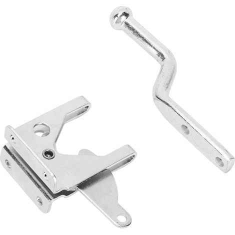 Verrou de porte galvanisé, loquet, cadenas de sécurité en acier au carbone pour abris de jardin, placards et casiers (1/5)