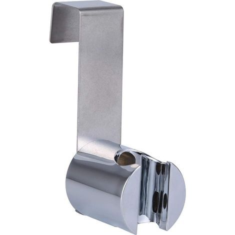 Supporto per soffione doccia, supporto per doccetta, in acciaio inossidabile + ABS, robusto e regolabile, pezzo di ricambio per spruzzatore doccia e bidet. (1/5)