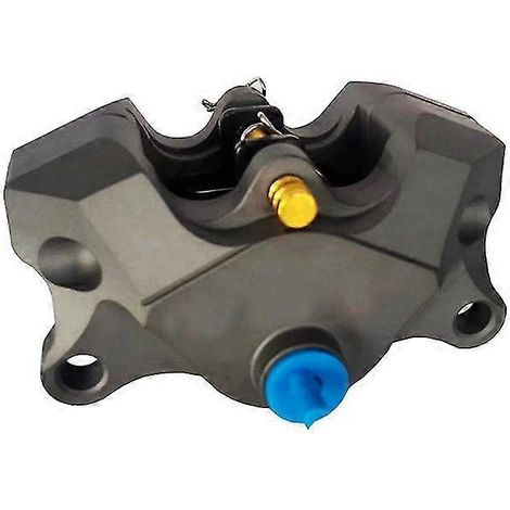 Étrier de frein arrière chromé/gris oxygéné avec plaquettes, fixation 84 mm, pour motos Ducati, Honda, Yamaha et Kawasaki. (1/5)