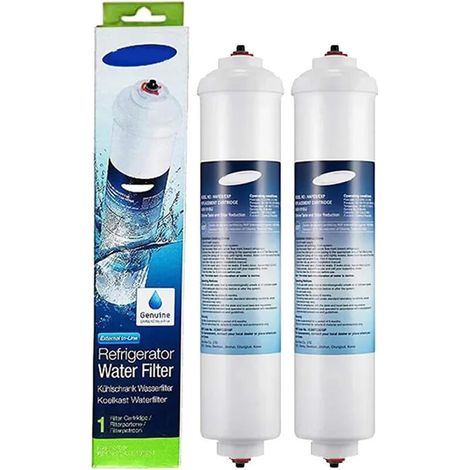 Pack of 2 external refrigerator water filters, for Samsung DA29-10105J, external cartridge water filter (1/5)