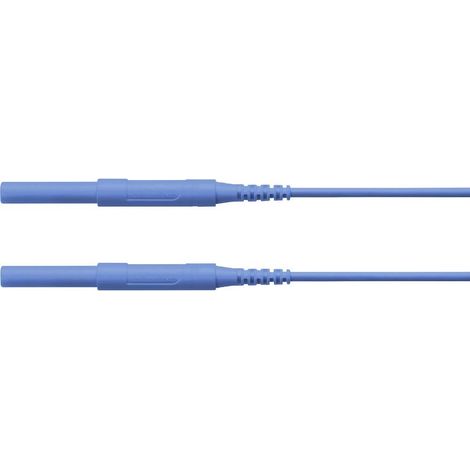 Schützinger Puntali di sicurezza Spina 4 mm Spina 4 mm 150.00 cm Blu 1 pz. (1/2)