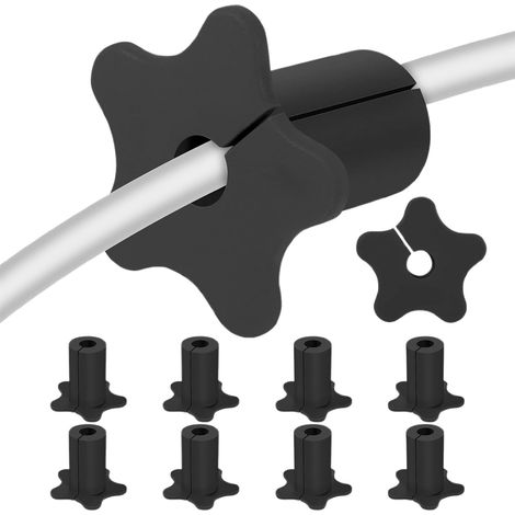 Passe-câble pour Trou Gestion de Passage en étoile 10 Passe-câbles muraux extérieurs Pour TV, derrière TV, salon, home cinéma, appartement, centre de divertissement, (1/5)