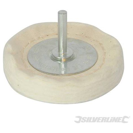 Ruota lucidante per la lucidatura finale dei metalli ideale per trapani-75 x 12 mm (1/2)