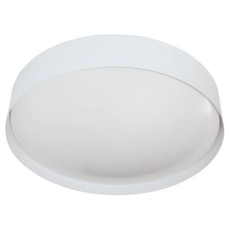 Applique plafonnier LED 30W rond blanc mat Ø 366x70mm 4000K 2500lm alim 230V interieur exterieur IP44 LIYO INDIGO (1/2)