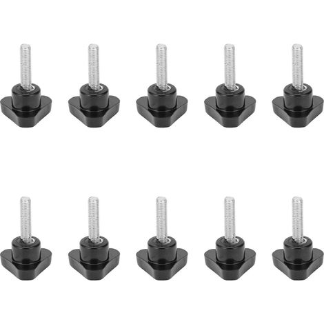 10 Stück M5x20x20 Verriegelungsknopf, dreieckiger Griff für Geräte und Maschinen