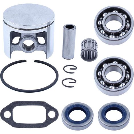 Kit de joints de couvercle de moteur, joint d'huile de palier de vilebrequin de piston 50MM, joint de silencieux, adapté aux pièces de moteur de tronçonneuse Husqvarna 61 268 268K 272 272K 272XP (1/5)