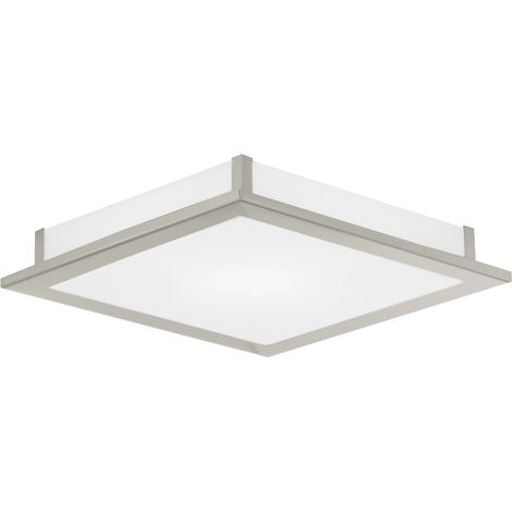 Lampe de plafond carrée Auriga nickel - 31897