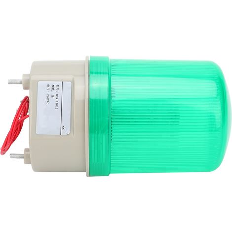 Feu de signalisation BERM, signal sonore et lumineux à DEL, équipement d'alarme d'urgence pour véhicules, 220 V CA, vert (1/5)