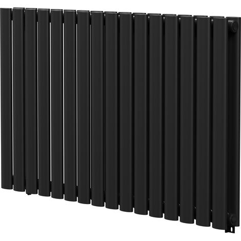 Colore Boone Matt Black 600mm x 960mm Horizontal Double Panel Radiator (1/5)