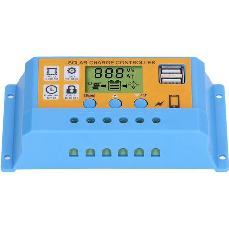 Solarladeregler mit Digitalanzeige, intelligenter Batterieregler, 12 V, 24 V, 20 A, 260 W (12 V), 520 W (24 V) (1/5)