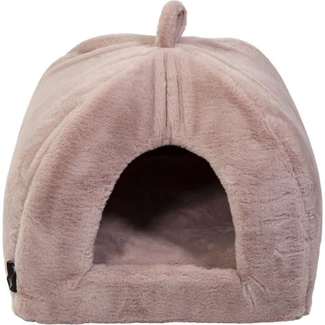 Panier pour Chien, Igloo, Modèle Softy, Couleur Rose, Taille S, 50 x 50 x 50 cm