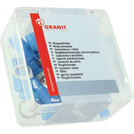 Crimp-Ösenverbinder, teilisoliert, 8 mm, 1,5–2,5 mm², 25 Stück (1/2)