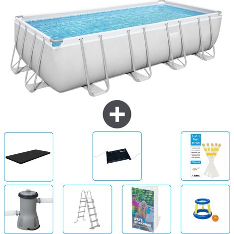 Bestway Bestway Power Steel Rectangulaire - 488x244x122 cm - 8-pièces S559 (1/4)