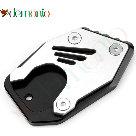 (CBR500R Argenté) Compatible avec Honda CBR300R, CBR500R et CBR650R : base d'extension de béquille latérale, repose-pieds élargi, plaque de protection. Modèles 2013-2022 (maxpower). (1/4)