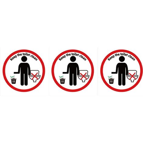 autocollants décoratifs pour abattant et porte de toilettes (1/5)