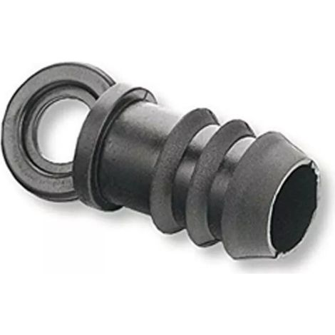 TAPON GOTEO 20MM TAPON GOTEO PARA TUBERIA DE 20MM NO CINTA FABRICADO EN POLIPROPILENO COLOR NEGRO UTILIZADO EN JARDINERIA Y AGRICULTURA PARA IMPEDIR EL PASO DE AGUA EN TUBOS DE GOTEO DE