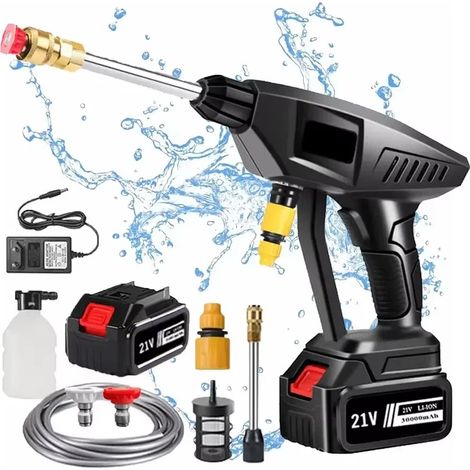Makita-Nettoyeur haute pression sans fil, nettoyeur, odorà eau, lavage de jardin, machine à livres, batterie 18V, 30000mAh, 60 bars, Avec 1 batterie (1/5)