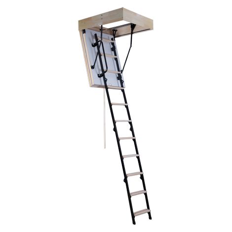Escalier Escamotable Faible Encombrement Isolé 86 Mm Caisson 90 X 70 Cm