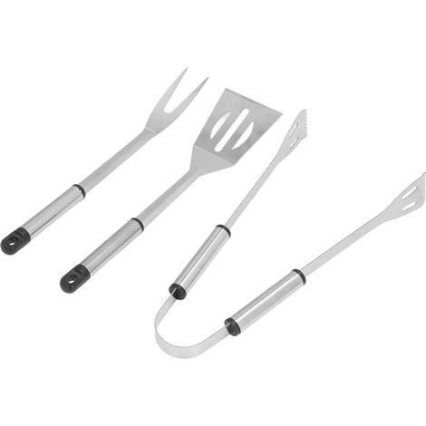 3-teiliges Grillset, Edelstahl-Grillset, Fleischspieße, Outdoor-Kochutensilien (1/5)