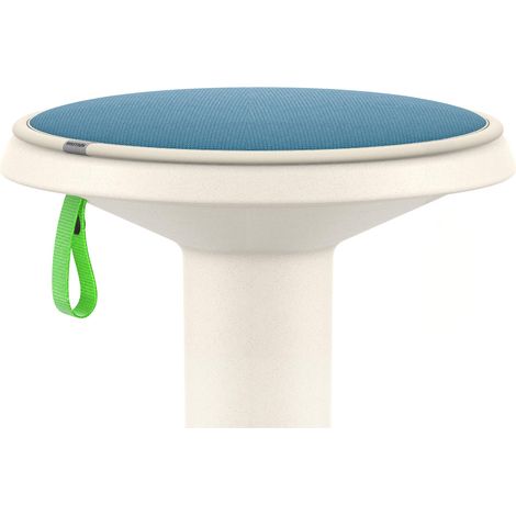 Coussin d'assise - Coussin de chaise particulièrement confortable idéal pour les tabourets, chaises, bancs et sols - Tabouret de bureau (bleu Capri) (1/5)