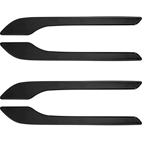 (Noir brillant) Lot de 4 autocollants pour poignées de porte de voiture compatibles avec Tesla Model 3 et Model Y (2017-2022). Revêtement adhésif pour poignées de porte. Accessoires pour Model 3 et Mo (1/5)