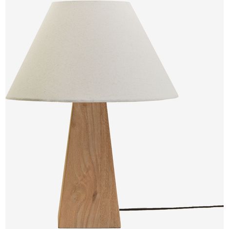 Lámpara de mesa en madera de mango Taraua SKLUM       
