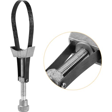 Clé Pour Filtre à Huile, Clé Demonte Filtre a Huile 60mm à 120mm, Clé De Courroie De Retrait De Filtre à Huile, Diamètre De Clé à Sangle En Aluminium D'outil De Retrait De Filtre à Huile Réglable (1/5)