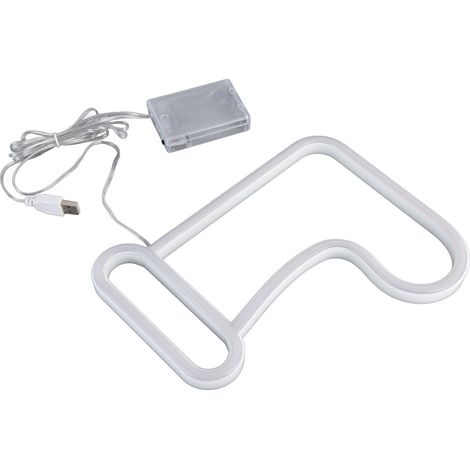 Lumière LED en forme de bas de Noël, décoration lumineuse pour fêtes de fin d'année (1/5)