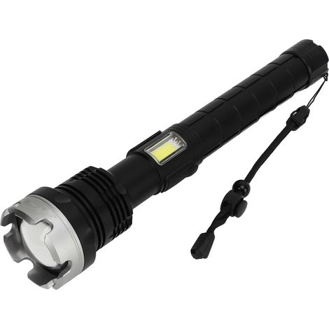 Ultrahelle, per USB aufladbare LED-Taschenlampe mit einziehbarem Zoom, wasserdichtem Gehäuse aus Aluminiumlegierung für Camping und Reisen (1/5)