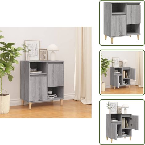 Buffet Sonoma gris 60x35x70 cm Bois d'ingénierie - Buffet - Meuble De Rangement - Commode - Armoire - Salon (1/5)
